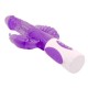 Vibrador.Pretty Bunny triple placer rotativo morado