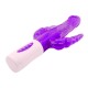 Vibrador.Pretty Bunny triple placer rotativo morado