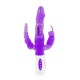 Vibrador.Pretty Bunny triple placer rotativo morado