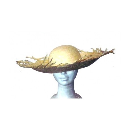 Sombrero de paja desfilorchado. Granjero,Hawaiano,Espantapájaro