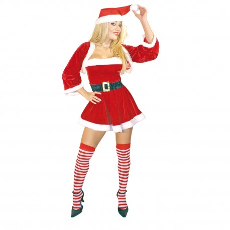 Disfraz de Mama Noel.Terciopelo.Navidad.Talla M