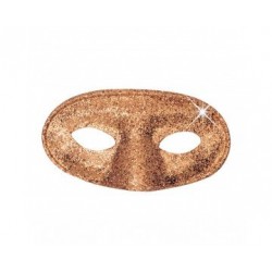 Antifaz colombina,Oro..Glitter-Purpurina