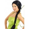Peluca Trenza, Negra