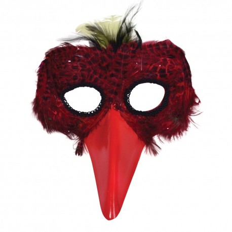Antifaz de Pájaro rojo