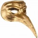 Antifaz-Mascara Veneciana,nariz Larga. Oro 