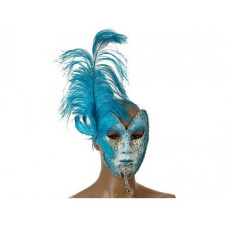 Mascara Veneciana Turquesa