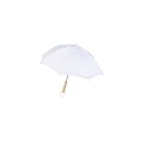 Sombrilla de Tela.Blanca.