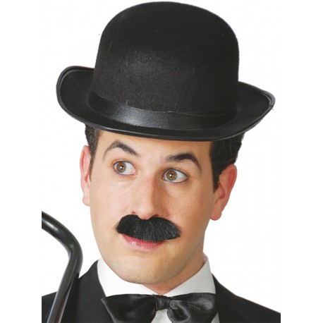 Bombín de fieltro.Negro