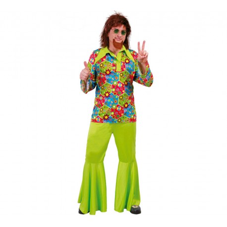 Disfraz Hippie Flower Power...talla M