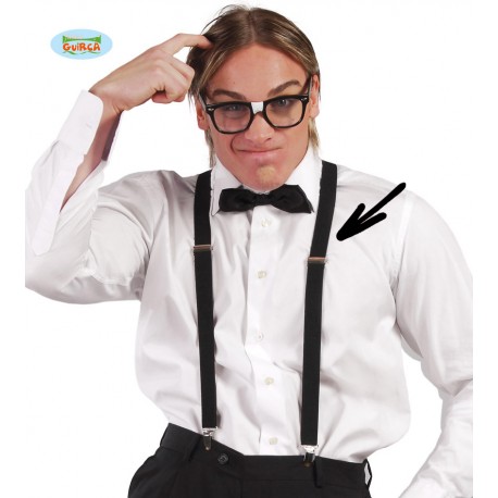 Tirantes. Negro..Adulto