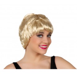 Peluca Rubia Pelo Corto.