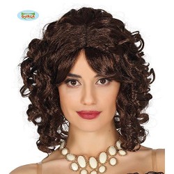 Peluca años 60 ,color Castaña