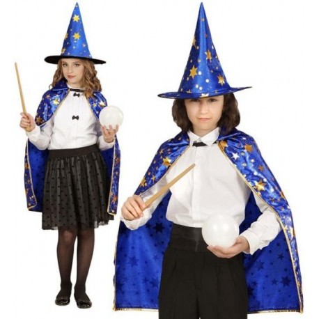 Set Mago Merlin capa y gorro