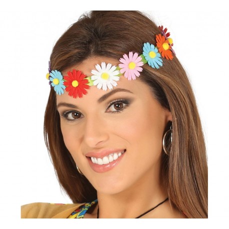 Diadema/Cinta con Flores multicolor