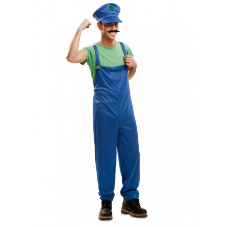 Disfraz Luigi ,Fontanero,Jardinero,NMeanico