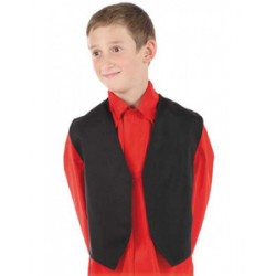 Chaleco negro Infantil..Unisex