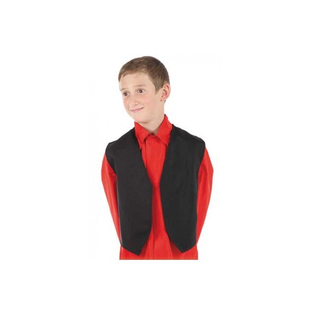 Chaleco negro Infantil..Unisex
