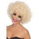 Peluca Afro Unisex, rubia