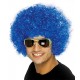 Peluca Afro Unisex, Azul