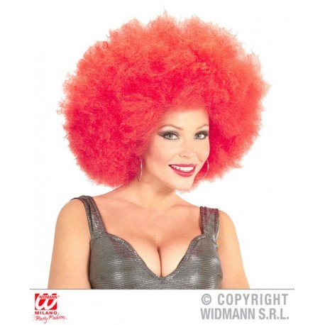 Peluca Afro Unisex, Naranja