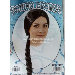 Peluca Trenza, Negra