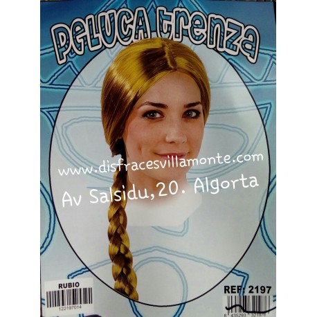 Peluca Trenza, Rubia