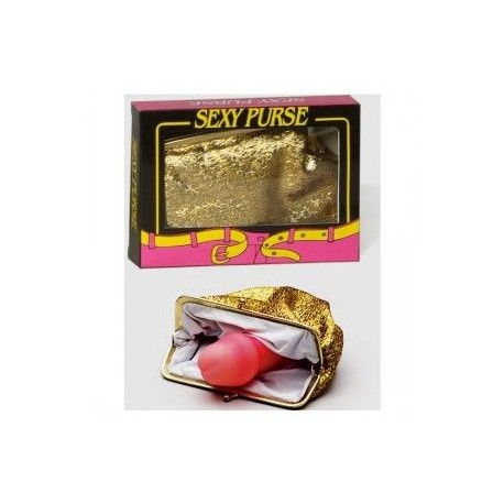 Monedero Dorado con pene..Despedidas-Bromas