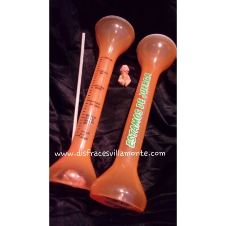 Vaso medidor,color naranja..Despedidas.