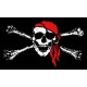 Bandera Pirata de tela..