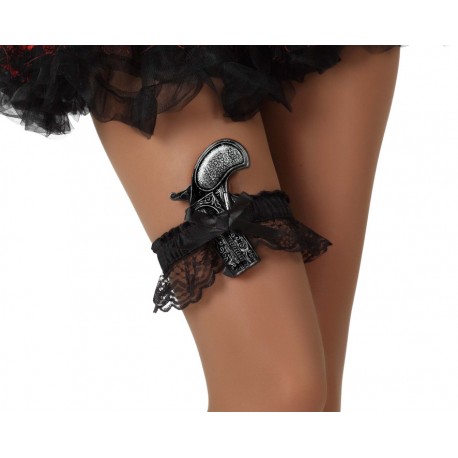 Liga con Pistola ,en oro viejo