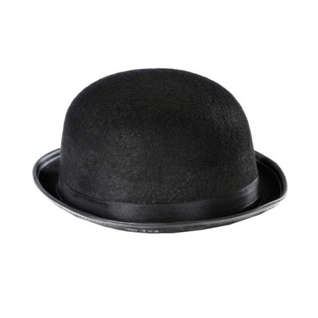 Bombín fieltro,negro