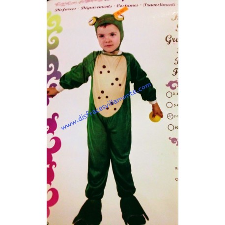 Disfraz Rana o Sapo,Animales..talla 7-9 años