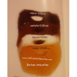 Barba con bigote pequeña,color rubia