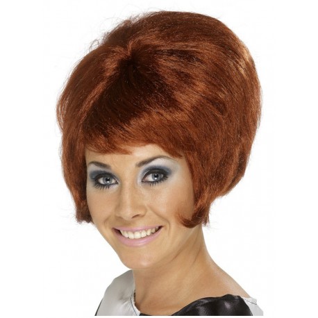 Peluca Colmena , años 50- 60 ,color castaña