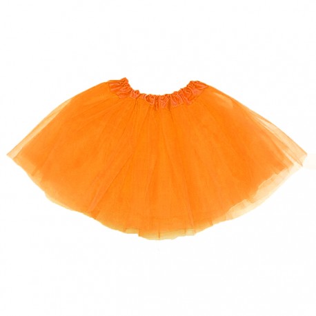 Tutu o Falda naranja,de  30 cm largo