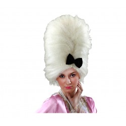 Peluca de Época Rubia peinado con lazo