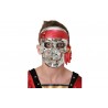 Careta Calavera Metálica... Plateada