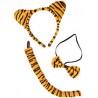 Set de animales Tigre. Orejas,cola y pajarita