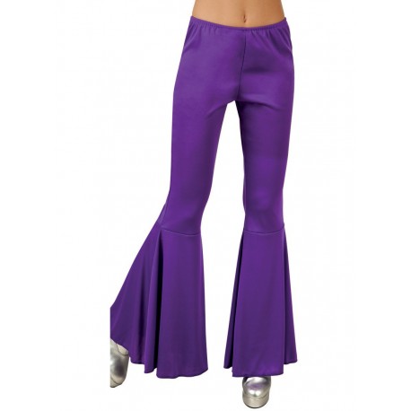 Pantalones de campana amarillos para mujer