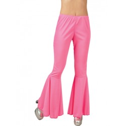 Pantalones de campana rosas fucsia  para mujer,talla M
