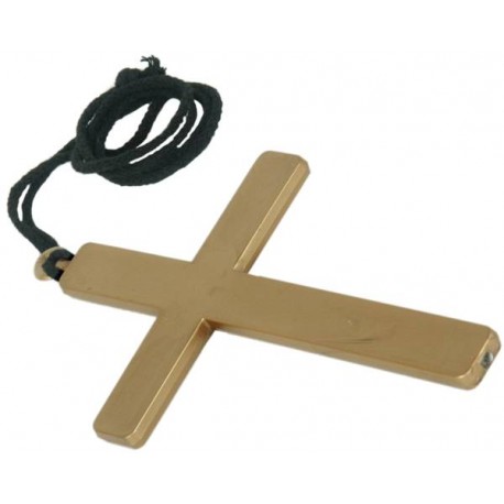 Cruz de monje,cura,monja,obispo , color dorada