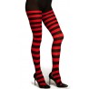 Medias Panty,rayas rojas y negras..talla única