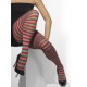 Medias Panty,rayas rojas y verde..talla única