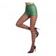 Medias Panty,rayas rojas y verde..talla única