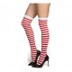 Medias Liga a rayas blancas y rojas talla única