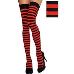 Medias-Liga ,Rayas rojas y negras
