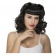 Peluca años 50,negra