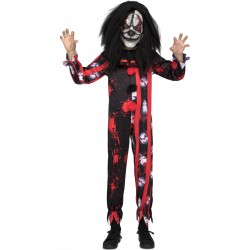 Disfraz Payaso siniestro-Asesino ,talla 10-12-Halloween unisex