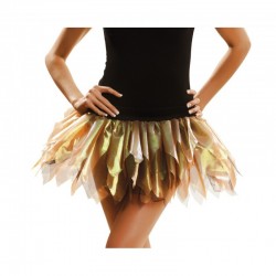 Tutú Tornasolado corto 4 capas.Talla unica