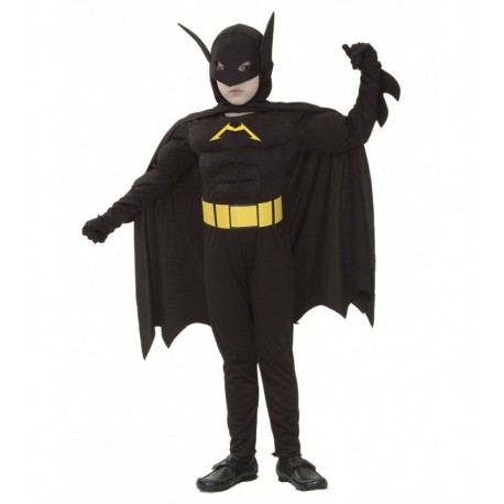Disfraz de Batman-Murciélago Musculoso,SuperHeroe 3-4 años